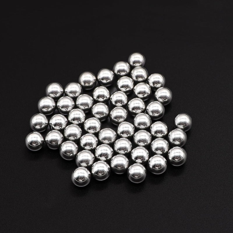 Taiss مجموعة كرات الصلب الدقيقة 490 قطعة 8 أحجام، كرات تحمل الدراجة 1/2" 3/8" 1/4" 7/32" 3/16" 5/32" 1/8" 3/32" ، كرات معدنية F-099-490PCS-GE - Image 5